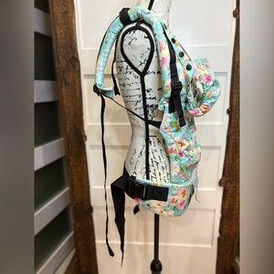 TULA Baby Holder Pastel Floral Buckle Snap 100% Cotton